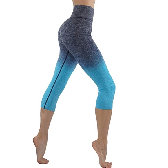 Pants - Ombre printed leggings yoga pants Capri